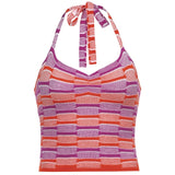 Knitted Y2K Halter Top
