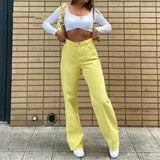 High Waisted Wide Leg Denim