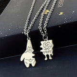 Spongebob Patrick Friendship Necklace