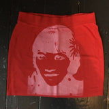 Facial Recognition Japanese High Waist Skirt