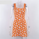 Knitted Floral Mini Dress