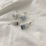 Milk Box Earrings