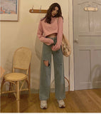 Heart Cut Mom Jeans