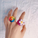 Resin Rainbow Ring