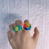 Resin Rainbow Ring
