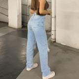 Ripped Knee Wide Leg Jeans