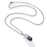 Hollow Pill Case Necklace