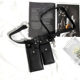 Double Leather Crossbody Bags