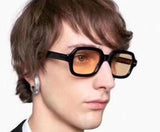 Unisex Oval Tinted Glasses