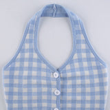 Knitted Y2K Halter Top