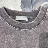 Flaming Dice Distressed Oversized Tee