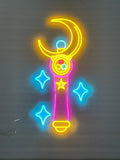 Sailor Moon Wand Neon Light
