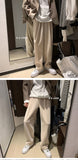 Pleated Corduroy Wide Trousers