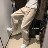 Pleated Corduroy Wide Trousers