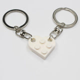 2Pcs Lego Love Keychain