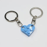 2Pcs Lego Love Keychain