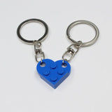2Pcs Lego Love Keychain