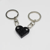2Pcs Lego Love Keychain