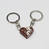 2Pcs Lego Love Keychain