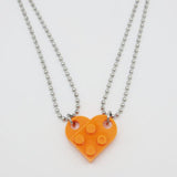 2Pcs Lego Love Keychain