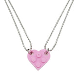 2Pcs Lego Love Keychain