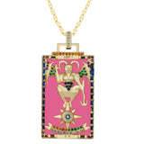 Diamond Tarot Card Necklaces