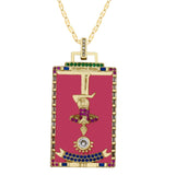 Diamond Tarot Card Necklaces