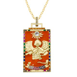 Diamond Tarot Card Necklaces