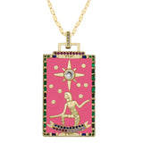 Diamond Tarot Card Necklaces