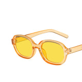 Unisex Oval Tinted Glasses