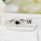 Sterling Silver Skull Earrings