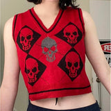 Skull Knit Vest