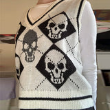 Skull Knit Vest