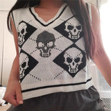 Skull Knit Vest