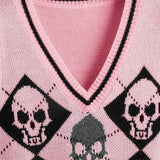 Skull Knit Vest
