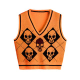 Skull Knit Vest