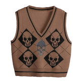 Skull Knit Vest