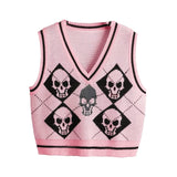 Skull Knit Vest