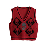 Skull Knit Vest