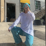 Teal Blue Corduroy Wide Leg Pants