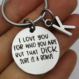 "I Love You For Who You Are" Keychain
