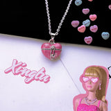 Heart Pill Case Necklace