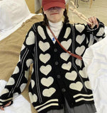 Heart Vest & Cardigan