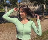 Ribbed Button Up Sweater
