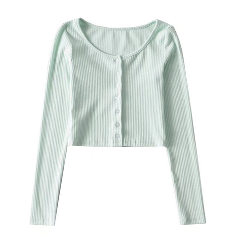 Ribbed Button Up Sweater