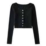 Ribbed Button Up Sweater