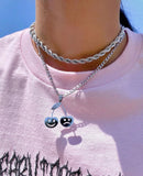 Happy / Sad Cherry Necklace