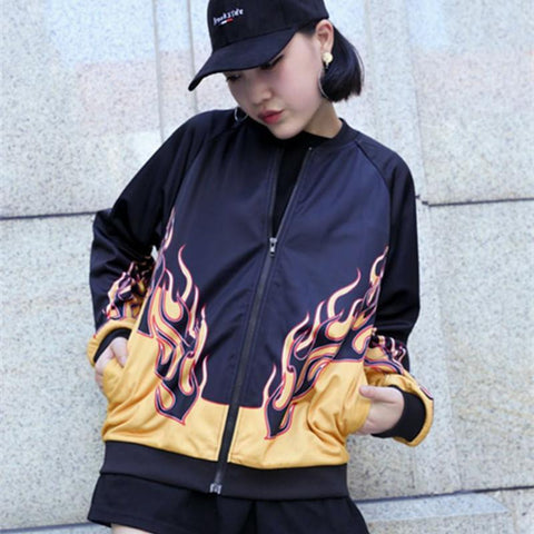 Flame Zip Up Jacket