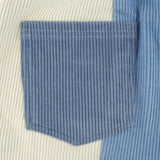 Blue Cream Corduroy Pants