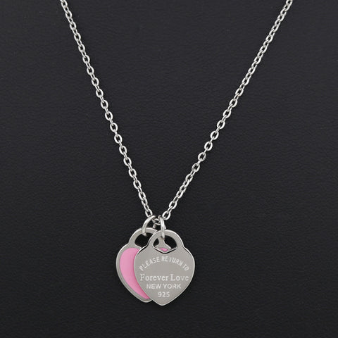 "Please Return To" Heart Necklace